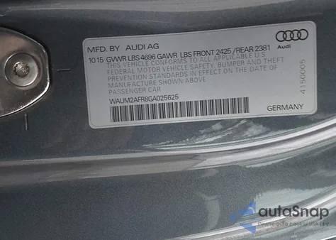 2016 Audi A5 2.0T Premium z USA, uszkodzony, nr VIN WAUM2AFR8GA025625